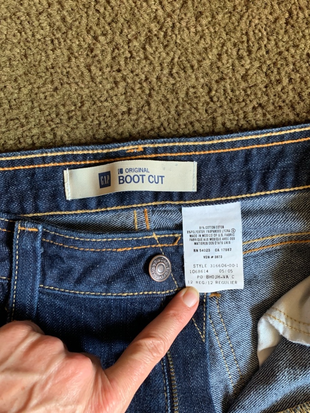 GAP Women's Blue Boot Cut Jeans Size 12 - Picture 2 of 8